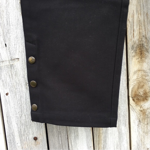 NWT Anine Bing Straight Leg Pant Cotton Stretch Black S - Picture 9 of 15